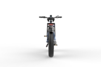 Vélo électrique tout-terrain à suspension, moteur central sans balais 52V 6000W, 7 vitesses, fourche en alliage d'aluminium de qualité aéronautique, pneus larges