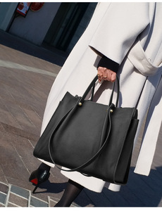 Bolsos Tote Casuales de Cuero Genuino, Bolsos de Mano de Lujo Vintage para Mujer, Bolsos de Hombro de Gran Capacidad de Diseño de Moda para Mujer - Product Image 4