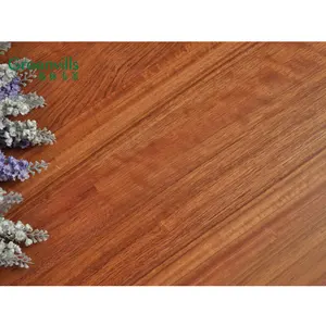 Water-proof and anti-scratch Jatoba timber engineered wood flooring, factory cheap price 3 ply 3 strip wood flooring