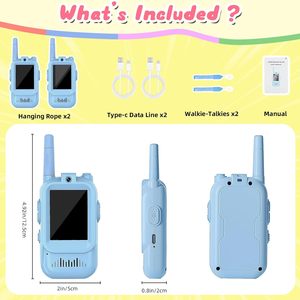 Walkie Talkie con Video para Niños de 4 a 12 Años, Juguete Interactivo para Padres e Hijos, Alcance de 1.5 km, Walkie Talkies para Niños - Product Image 2