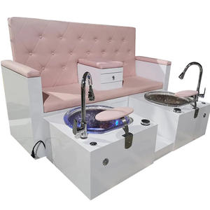 Venta caliente de lujo nuevo cómodo spa de masaje de pies Silla de pedicura de doble Plaza con fregadero - Product Image 6
