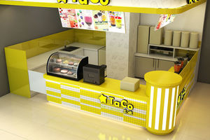 Quiosco Nuevo de Diseño para Centro Comercial a Precio de Fábrica, Ideas para Cafetería, Puesto de Té <span class=keywords><strong>con</strong></span> <span class=keywords><strong>Leche</strong></span>, Quiosco de Té de Burbujas <span class=keywords><strong>con</strong></span> Diseño de Barra de Jugos - Product Image 2