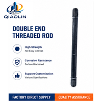 High Strength Blackened Carbon Steel Double End Threaded Rod Stud Bolt for Construction Machinery