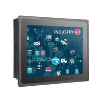Computadora Industrial de Panel de 10.4 Pulgadas, PC Todo en Uno Resistente con Pantalla Táctil IP65 Sin Ventilador para Manufactura Inteligente