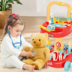 Детская медицинская тележка, 30 шт., набор для врача со стетоскопом, развивающие игрушки для детей - Product Image 4