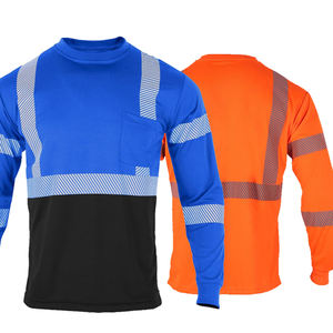 Yoliteワークウェアドライフィット3Mテープビューティーズ視認性女性FrブラックボトムHi Vis Viz Tシャツロングキッズ - Product Image 1