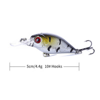 Leurre de pêche flottant SKM 5cm 4.4g Mini Rock Lure en plastique dur pour la pêche en eau salée
