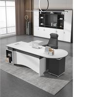 Bureau de direction moderne en bois, extensible, couleurs personnalisables, résistant à l'usure, mobilier de bureau commercial, 10 ans d'expérience