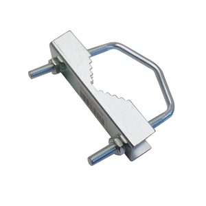 Support de fixation métallique pour poteau de 25 à 55 mm, fixation par pince, matériel de fixation - Product Image 1