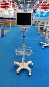 उच्च गुणवत्ता वाली चिकित्सा ट्रॉली गाड़ी ऊंचाई-समायोज्य डिजाइन अस्पताल ट्रॉली बहुक्रियाशील चिकित्सा रोगी मॉनिटर कार्ट - Product Image 2