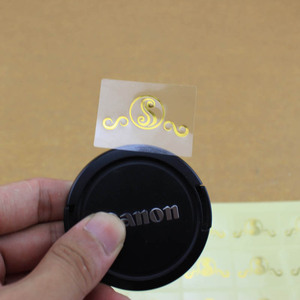 ODM/OEM-etiqueta adhesiva impermeable con logo personalizado, pegatina con logotipo de papel de aluminio dorado - Product Image 5