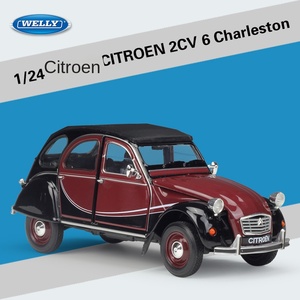 Vente à chaud Welly 1:24 CI TROEN 2CV 6 Charlesto voiture métal collection Simulation moulé sous pression voiture alliage voiture modèle véhicules - Product Image 6