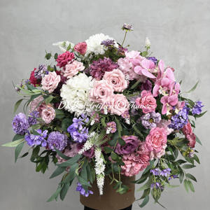 Boule de fleurs artificielles de mariage 3D Décoration de boules de fleurs artificielles de haute qualité en soie aux couleurs mélangées - Product Image 6