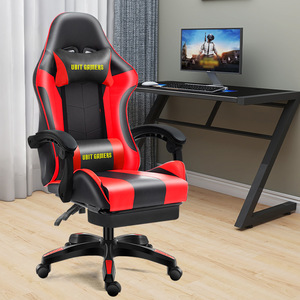 Ubit Gamers Gaming <b>Chair</b> Pu Leather Reclining Height Adjustable Swivel <b>Chair</b> For Home Office <b>Study</b> Room - Product Image 2