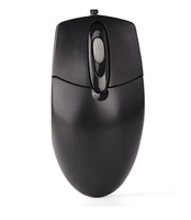 Mouse 3D ergonomis USB optik, tahan air bisnis kantor Gaming Logo kustom kabel hitam akses jari murah