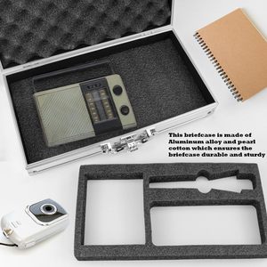 <span class=keywords><strong>Estuche</strong></span> de Aluminio con Cierre, Maletín Rígido de Metal Portátil, <span class=keywords><strong>Estuche</strong></span> Profesional <span class=keywords><strong>para</strong></span> Cortadora, Maletín de Aluminio con Espuma Ondulada - Product Image 3