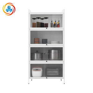Armoires de cuisine en métal, étagères métalliques multi-usages, rangement, appareils électroménagers - Product Image 1