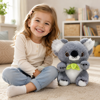Boneka Koala Besar Lucu, Mainan Hewan Isi Lembut Super Empuk dengan Bordir Mata, Pereda Stres, Hadiah Ulang Tahun untuk Anak-Anak