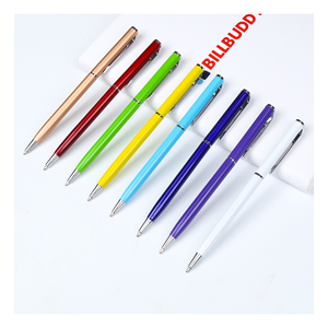 Promotions Hotels Advertising Customizable Durable Metal Ballpoint <b>Pen</b> with Multi-Color Rotating Logo UV Printing for Gift - Product Image 1