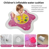 Planète étoile dessin animé bébé développement sensoriel sol tapis de jeu gonflable Premium sécurité PVC tapis de jeu eau ventre temps tapis