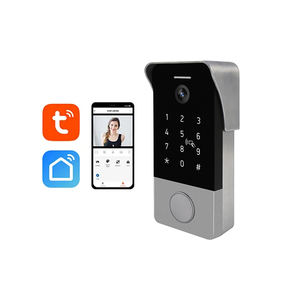 Sonnette <span class=keywords><strong>vidéo</strong></span> WiFi HIWINK 2MP avec détection de mouvement, empreinte digitale, mot de passe, carte IC, NFC, application Tuya, IP65 pour l'Europe - Product Image 2