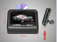 Moniteur d'appuie-tête universel pour voiture avec écran LCD de 9 pouces pour lecteur et système de divertissement arrière avec écran tactile, prise en charge USB et SD