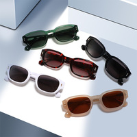 Lunettes de soleil carrées sophistiquées pour femmes MS 8628S en acétate, fabrication haut de gamme avec branches minimalistes modernes
