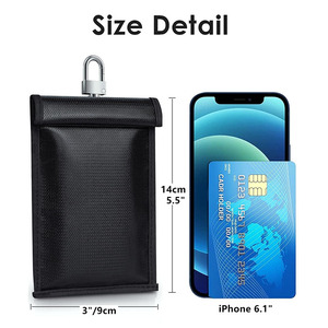 Offre Spéciale <span class=keywords><strong>RFID</strong></span> carte Faraday sac Signal bloquant clé de <span class=keywords><strong>voiture</strong></span> Faraday étui <span class=keywords><strong>Anti</strong></span>-vol <span class=keywords><strong>voiture</strong></span> carte Protection - Product Image 5
