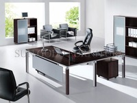 Table de bureau blanche Bureau exécutif moderne Bureau d'ordinateur de bureau Escritorio Oficina