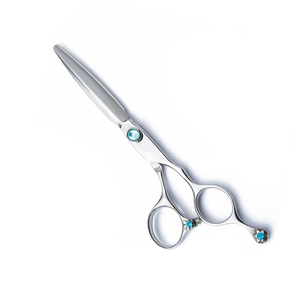 Tijera de corte de pelo de peluquero de lujo, tijera de corte de hoja afilada de acero inoxidable pulido con tornillo de lujo - Product Image 1