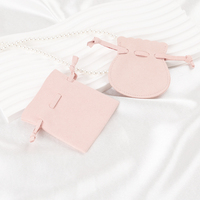 Pochette en microfibre recyclable, boîte en papier pour l'emballage de bijoux, emballage cosmétique avec logo personnalisé