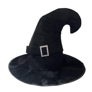 Sombrero <span class=keywords><strong>de</strong></span> Halloween para Fiesta <span class=keywords><strong>de</strong></span> Disfraces, Sombrero <span class=keywords><strong>de</strong></span> Bruja, Sombrero <span class=keywords><strong>de</strong></span> Mago, Sombrero Mágico <span class=keywords><strong>de</strong></span> Cosplay, Sombrero <span class=keywords><strong>de</strong></span> Brujita con Puntas Negras <span class=keywords><strong>de</strong></span> Fábrica - Product Image 3