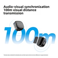 Nouveau microphone cravate sans fil M42 avec réduction de bruit, interface audio transfrontalière, ensemble d'équipement complet spécifique au streaming en direct