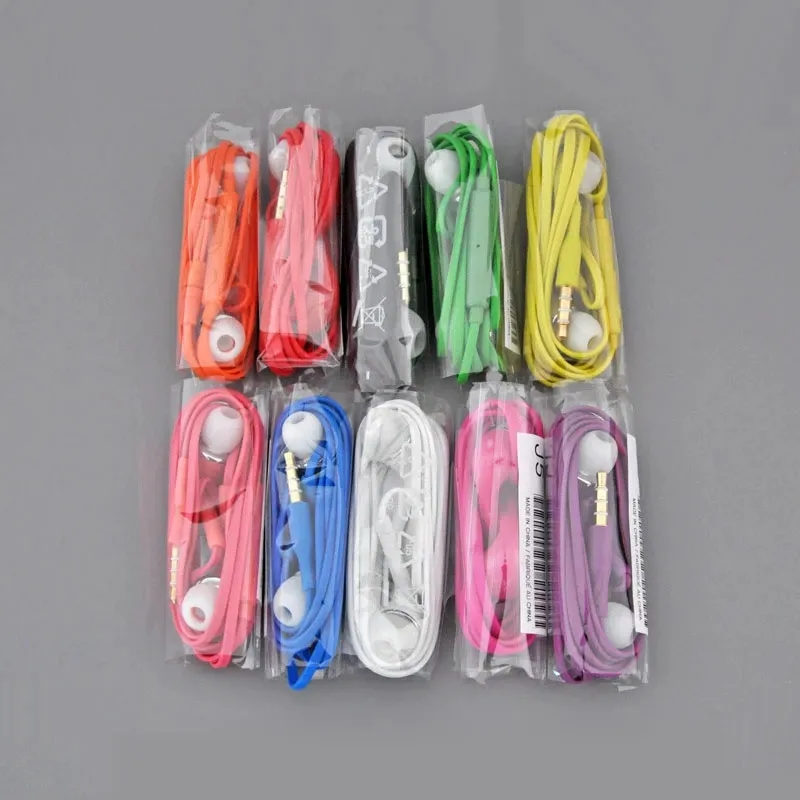 Wired Earphone J5 Earphone Headphone Colorful 3.5MM Headphone Headset For Mobile Phone