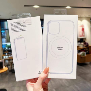 Antichoc clair magnétique coque de téléphone pare-chocs pour téléphone 14 Pro <span class=keywords><strong>13mini</strong></span> 12 Pro Mobile couvre Transparent pour Iphone 15 étui de luxe - Product Image 3