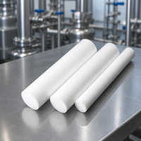 Barre en plastique PTFE sur mesure, en PTFE vierge pur, pour applications chimiques, électriques et de précision mécanique