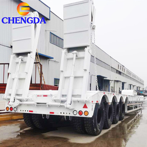 Semi-<span class=keywords><strong>remorque</strong></span> surbaissée détachable à plateforme lourde de 120 tonnes - Product Image 1