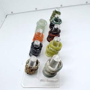 Bague de guérison en Jade Semi-précieuse naturel, anneau en pierre précieuse d'agate en cristal, sculpté minerai, cadeau pour fille - Product Image 2