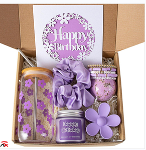 Coffret cadeau personnalisé à succès avec logo, idéal pour anniversaire, comprenant une cuillère anti-chute, des bougies, des épingles à cheveux et des bracelets – Coffret cadeau pour femme - Product Image 1