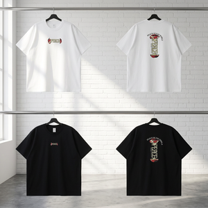 เสื้อยืดธีมสันติภาพสำหรับฤดูใบไม้ผลิ/ฤดูร้อนปี 2026 เสื้อเชิ้ตแขนสั้นคอกลมทรงหลวมสไตล์อเมริกันแบบใหม่ - Product Image 1