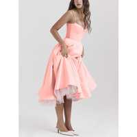 Robe de bal noir bas col en V sangle découpée à volants dos longueur de plancher robes de soirée en satin