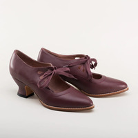Zapatos de tacón alto gruesos clásicos para mujer, nuevos zapatos de vestir Poinet, tacón transpirable de 5cm, impermeables, de cuero PU, a la moda, con cordones, para oficina