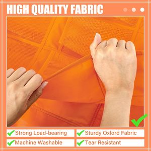 Organisateur de chaussures à suspendre sur la porte, 40 poches, en maille orange, pour rangement dans le placard, avec design antidérapant - Product Image 5