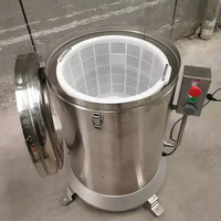 Panier de vidange centrifuge déshydrateur à baril unique Machine électrique en acier inoxydable légumes fruits nettoyage déshydrat