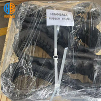 Venta de fábrica, excavadora sobre orugas, pista de goma 400*72,5*76W para Hyundai, R60CR-9