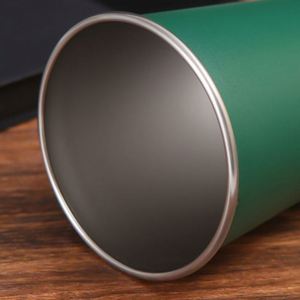 Vaso de Agua Verde de 500 ml de Acero Inoxidable para Exteriores, Vaso Práctico de Una Sola Capa - Product Image 5