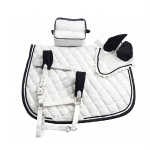 แผ่นรองอานม้าม้าทำจากผ้าฝ้ายผสมโพลีเอสเตอร์มีผ้าพันแบบคล้องคอ - Product Image 4