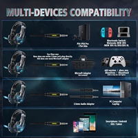 Casque de jeu filaire RGB à micro, anti-bruit, pour jeux vidéo – Meilleures ventes