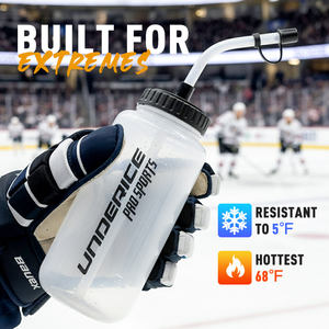 Bouteille d'eau sport Ice Squeeze grande capacité 34 oz sans BPA en PP avec bouchon à ouverture rapide pour l'hydratation au hockey et à la gym - Product Image 6