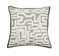 Coussin décoratif en polyester jacquard de qualité supérieure, motif totem africain camel, pour l'ameublement de la maison, vente en gros